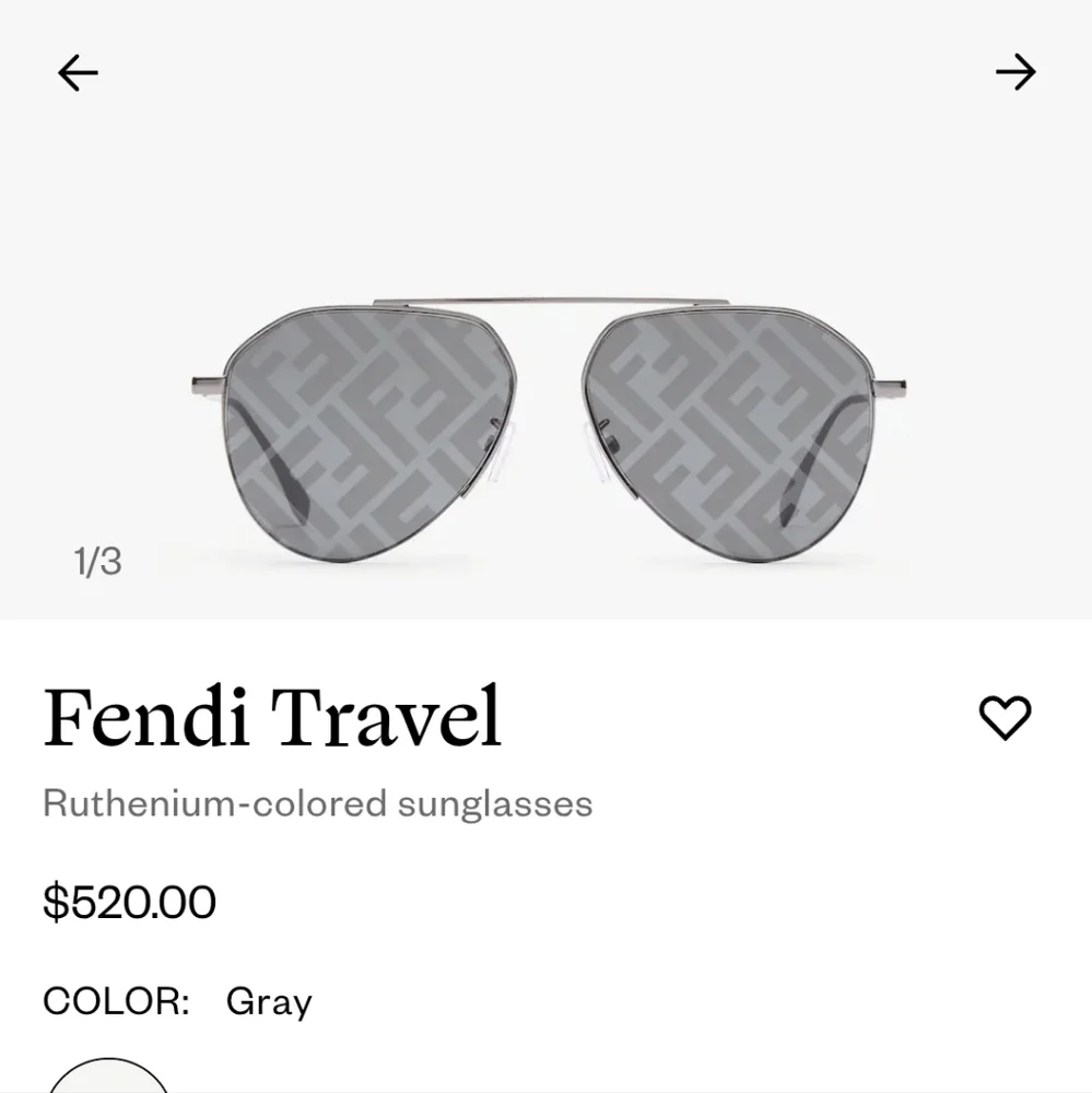 Almost new Fendi logo sunglasses